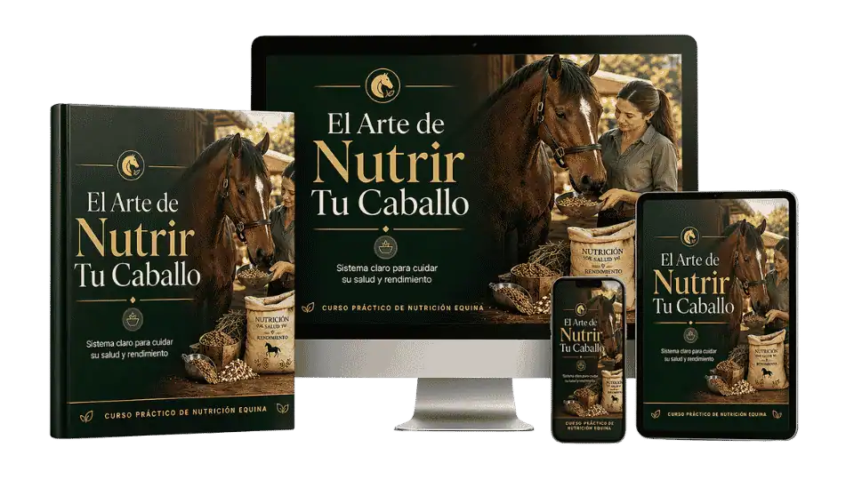 Mockup del curso El Arte de Nutrir Tu Caballo